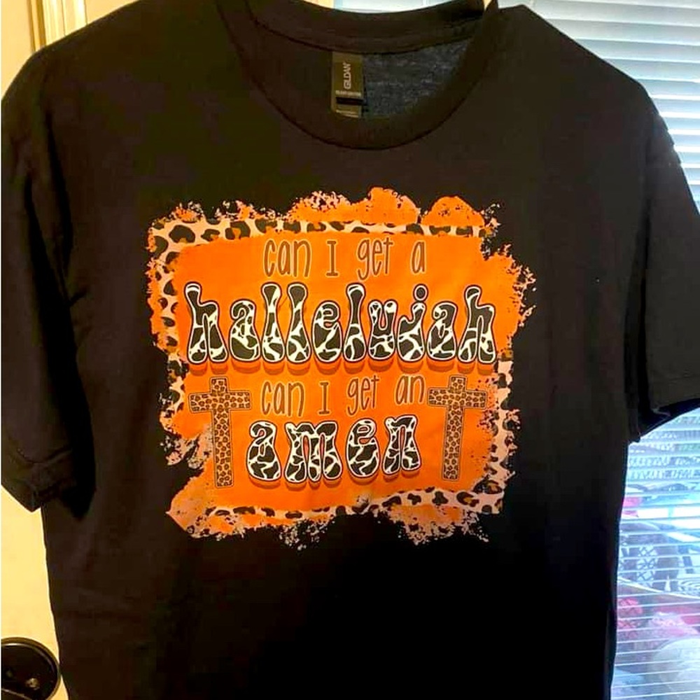 Faith based adult tee size medium
